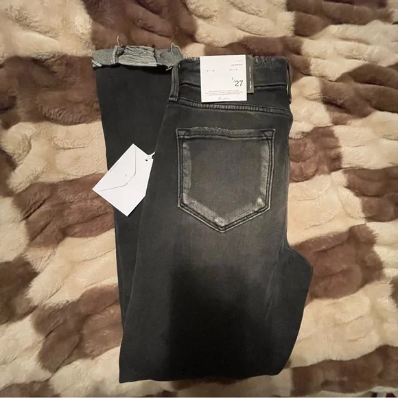 KanCan Charcoal Distressed Skinny Jeans - Picture 8 of 8